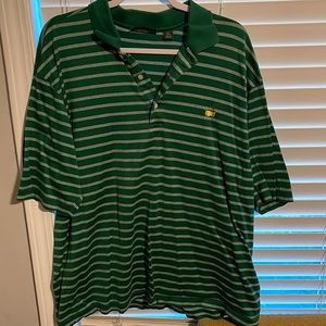 Green and White Masters Polo